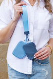 Clippable Dual Pouch Wristlet