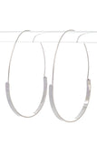 Oversize Long Wired Hoop Earrings