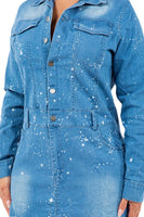 WOMEN FASHION DENIM DRESS