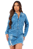 WOMEN FASHION DENIM DRESS