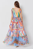 WOMEN FASHION CHIFFON MAXI DRESS