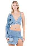 FASHION DENIM TWO PIECE SET