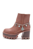 Turquoise Spur Western Boot Charm