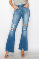 PLUS - HIGH RISE FLARE JEANS