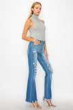 PLUS - HIGH RISE FLARE JEANS