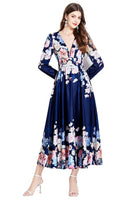 WOMEN FASHION CHIFFON MAXI DRESS