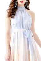 WOMEN FASHION CHIFFON MAXI DRESS