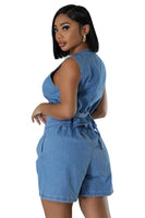 WOMEN FASHION DENIM TWO PIECE SET