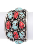 Western Stone Pave Oversize Stretch Bracelet