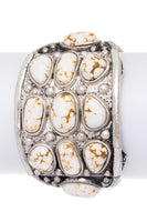 Western Stone Pave Oversize Stretch Bracelet