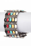 Enamel Oversize Stretch Western Bracelet