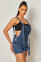 WOMEN FASHION DENIM SHORT OVERALLS