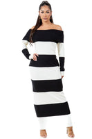 WOMEN FASHION LONG MAXI KNIT DRESS