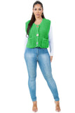 WOMEN FASHION KNITWEAR VEST