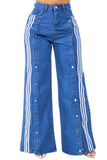 WOMEN FASHION CASUAL STYLE DENIM PANTS by Claude