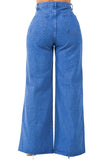 WOMEN FASHION CASUAL STYLE DENIM PANTS by Claude