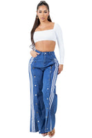 WOMEN FASHION CASUAL STYLE DENIM PANTS by Claude