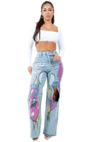 WOMEN FASHION DENIM PANTS By Claude