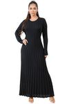 WOMEN FASHION KNITWEAR LONG MAXI DRESS