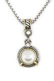 Pearl Drop 2 Tone Designer Necklace