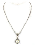 Pearl Drop 2 Tone Designer Necklace