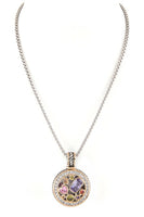 Mix Color CZ Pendant Necklace