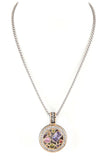 Mix Color CZ Pendant Necklace