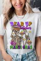 Bead Up Bitches It's Mardi Gras Graphic Tee