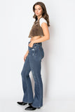 CORSET& ECO FABRIC HIGH RISE PHONE POCKET BOOTCUT