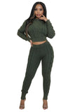 WOMEN FASHION 2PCS SWEATER PANTS SET