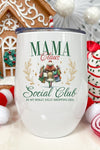 Christmas Green Mama Claus Social Club Wine Cup