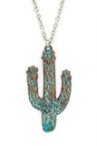 Cactus Pendant Necklace