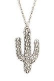 Cactus Pendant Necklace