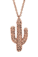 Cactus Pendant Necklace