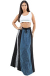 WOMEN FASHION DENIM LONG MAXI SKIRT