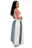 WOMEN FASHION DENIM LONG MAXI SKIRT