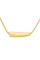 Stainless Steel Sliding Pendant Necklace