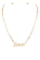 LOVE Pendant Necklace Set