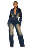 WOMEN DENIM SEXY JUMPSUIT