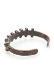 Vintage Inspired Texture Open Cuff Bangle