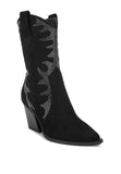 Rambler Rhinestones Embellished Calf Boots