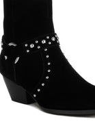 Rodeo Studded Suede Ankle Boots