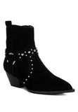 Rodeo Studded Suede Ankle Boots