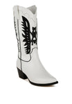 Thistle Winged Patchwork Cowboy Boots