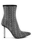 Gem Blaze Rhinestones Stiletto Boots