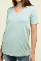 Cotton V-Neck Short Sleeve T-Shirts