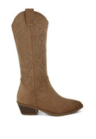 Lariat Studs Embellished Cowboy Boots