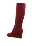 Tulsha Microfiber Wedge Heel Boots