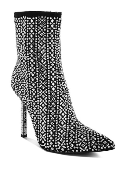 Gem Blaze Rhinestones Stiletto Boots