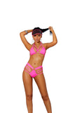 Elegant Moments Lycra Bikini Top And Matching High Waisted Short